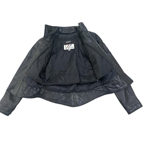 Vintage Wilsons Leather Jacket Womens Medium Thinsulate Insulated 90s - Picture 3 of 12